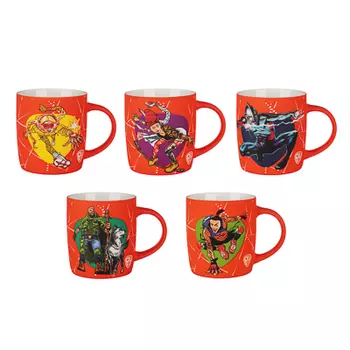 BY COLLECTION Герои Кружка, 340мл, фарфор, 5 дизайнов