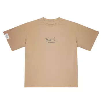 BY DRIFT Футболка мужская, хлопок, цвет беж, размер L