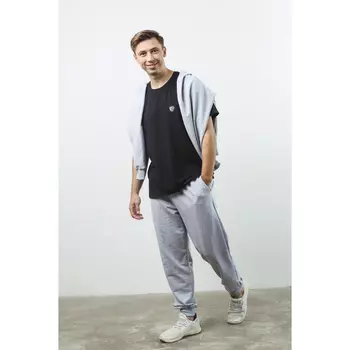 BY Футболка мужская, хлопок / лайкра, размер L, цвет черный