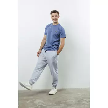 BY Футболка мужская, хлопок / лайкра, размер M, цвет голубой