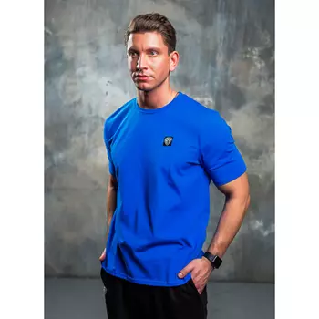 BY Футболка мужская, хлопок, размеры S-XXL, цвет синий