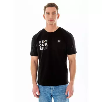 BY Футболка мужская с принтом, хлопок, размеры S-XXL