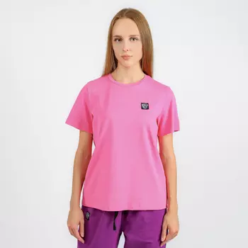 BY Футболка женская, хлопок / лайкра, размер L, цвет розовый