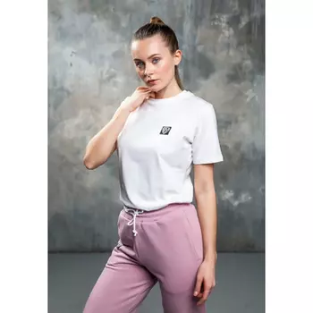 BY Футболка женская, хлопок, размеры XS-XL, цвет белый