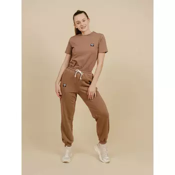 BY Футболка женская, хлопок, размеры XS-XL, цвет какао