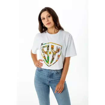 BY Футшот женский Премиум Комиксы, хлопок, эластан, 2 дизайна