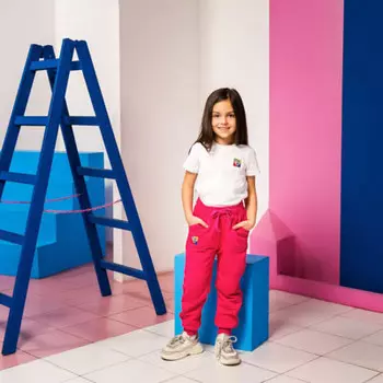 BY Hero Брюки детские, хлопок, цвет малиновый, размер 116