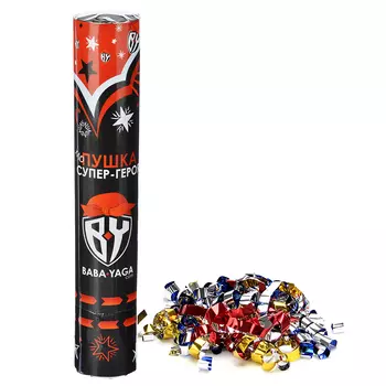 BY Хлопушка пневматическая, 28 см, бумага, металл