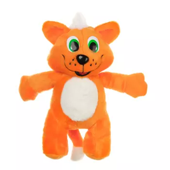 BY Игрушка мягкая в виде рыжего кота "Рыжий", звук, 3LR44, полиэстер, 30х26х15см