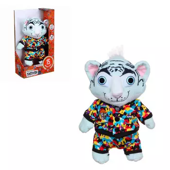 BY Игрушка мягкая в виде Тигра, звук, полиэстер, 30см, 2 дизайна