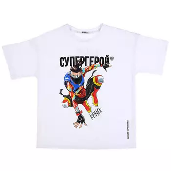 BY Конек Футболка, хлопок, цвет белый, размер XXS