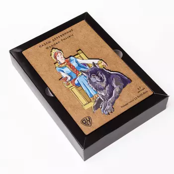 BY Пазл деревянный-игры в дорогу "Елена прекрасная", 18x12x3,4 см, фанера, картон