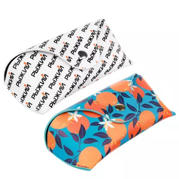 BY Рыжий Футляр для очков, 16,5х7см, ПУ, 2 дизайна