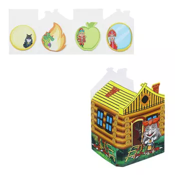 BY Сказки Набор фигурных блоков с липким слоем: 4х20л., цв.печать, складная жесткая подложка "Домик"