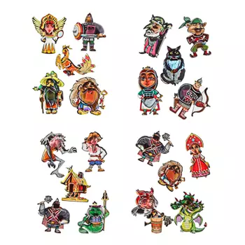 BY Сказки Наклейка 5D, ПВХ, 15х20см