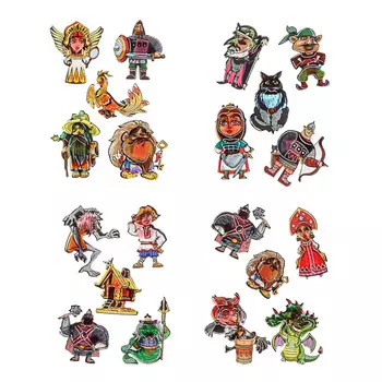 BY Сказки Наклейка 5D, ПВХ, 15х20см