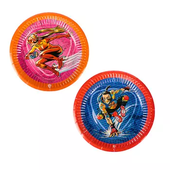 BY Супергерои вселенной Набор бумажных тарелок 6шт, d18см