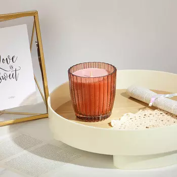 BY Свеча ароматическая в подсвечнике, 220 г, аромат 2