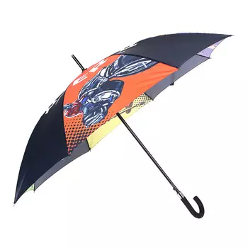 BY Зонт-трость SUPERHERO, полиэстер, сплав, 70см, 8 спиц