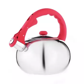 Чайник стальной, зеркальный, индукция, 2.5л, VETTA "Капля"