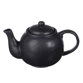 Чайник заварочный 1200 мл, матовая керамика, MILLIMI "Черный бархат"