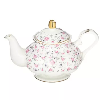 Чайник заварочный, костяной фарфор, 1000 мл, MILLIMI "Пастораль"