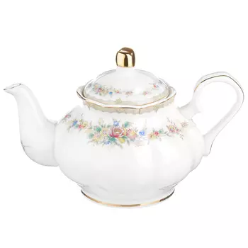 Чайник заварочный, костяной фарфор, 1000 мл, MILLIMI "Версаль"