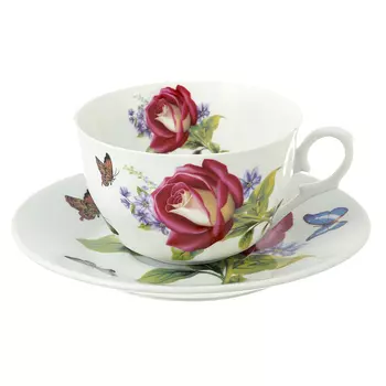 Чайный сервиз 12 предметов MILLIMI Коппелия 250мл, тонкий фарфор