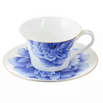 Чайный сервиз 12 предметов MILLIMI Виолета 270мл, костяной фарфор