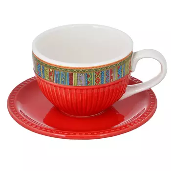 Чайный сервиз 2 предмета, керамика, MILLIMI "Этника"