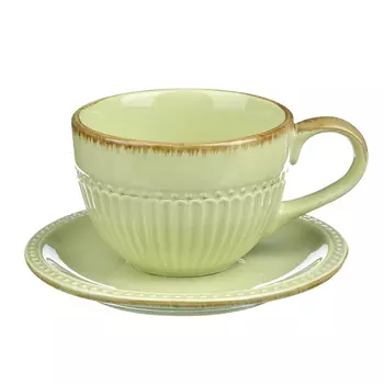 Чайный сервиз 2 предмета, керамика, MILLIMI "Олива"