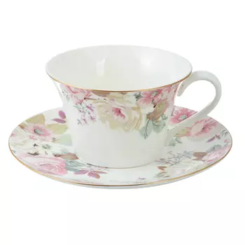 Чайный сервиз 2 предмета MILLIMI Верона 270мл, костяной фарфор