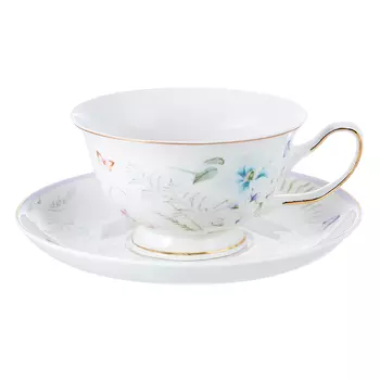 Чайный сервиз 4 предмета, костяной фарфор, 220 мл, MILLIMI "Воздушный замок"