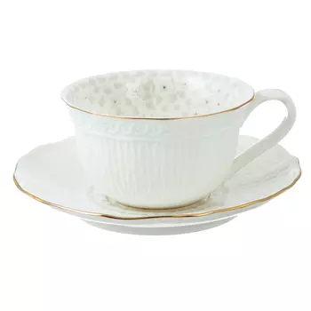 Чайный сервиз 4 предмета MILLIMI Вивьен 250мл, костяной фарфор