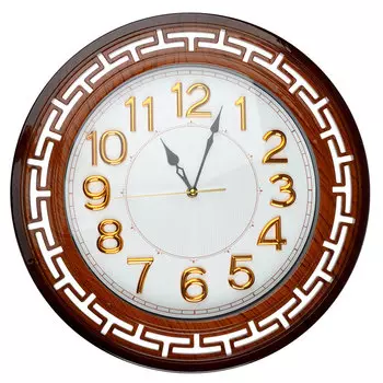 Часы настенные, 42 см, пластик, 1хАА