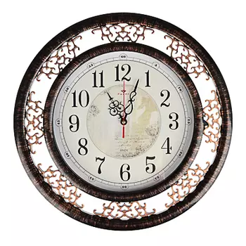Часы настенные, 45см, пластик, в декоративной раме
