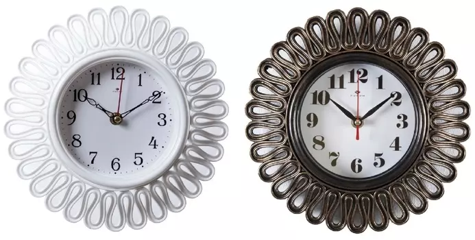 Часы настенные круг витой d=13см, 2 цвета