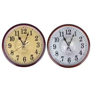 Часы настенные LADECOR CHRONO , "серебро/золото" d29,5см, пластик, плавный ход, 1хАА, 2 цвета