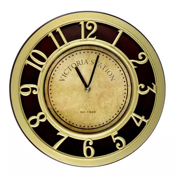 Часы настенные, пластик, 30,5х30,5х4,6 см, 1xАА