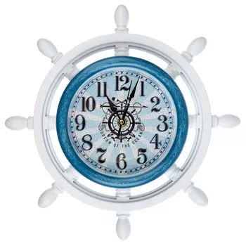 Часы настенные, пластик, 33,3x33,3x4,3 см, 1xАА