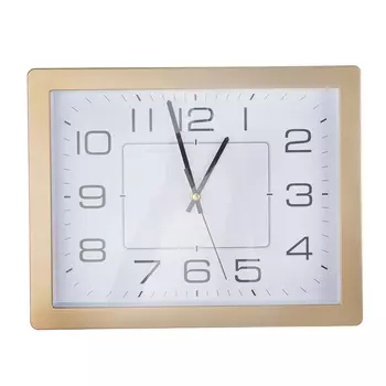 Часы настенные, пластик, 37,5х29,5, 1хАА