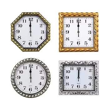 Часы настенные, пластик, стекло, 21х21см, 1хАА, Классическая коллекция