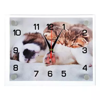 Часы настенные, стекло, 25х20см, "Сладкие сны"