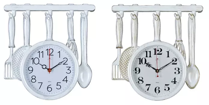 Часы настенные столовые приборы 35х32,5см, арт.о-27