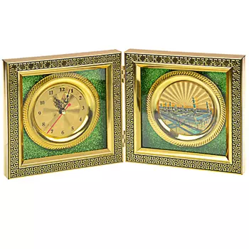 Часы настольные, стекло, закрывающиеся, 16х16 см , 1хАА, МT. Арт 1