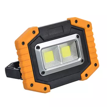 ЧИНГИСХАН Фонарь кемпинговый, 2COB, 30Вт. 4xAA или 2x18650, пластик, металл, 2x1800мАч, USB порт