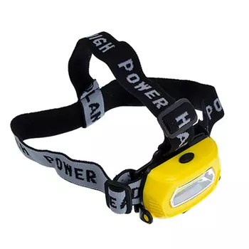 ЧИНГИСХАН Фонарь налобный, 1 COB, 7Вт, аккумулятор 200мАч, 8х4см, пластик, 3 режима