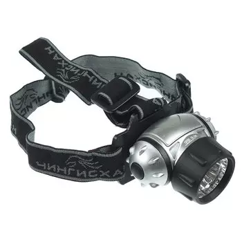 ЧИНГИСХАН Фонарь налобный 9 ярк. LED, 3xAAA, 6,5x4,3 см