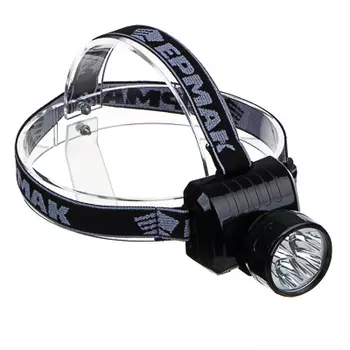 ЧИНГИСХАН Фонарь налобный аккумуляторный 5 ярк. LED, вилка 220В, 8х6х7,5см