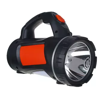 ЧИНГИСХАН Фонарь прожектор, SS-5805, 1 LED, 1 СОВ, 3 Вт, 17х11см, 4 режима, 1000мАч, USB, пластик